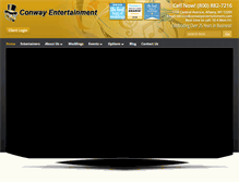 Tablet Screenshot of conwayentertainment.com